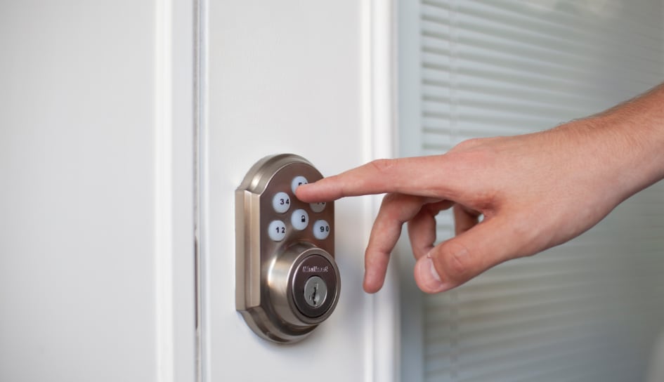 ADT smartlock on a Roanoke home